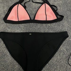 Pink triangle bikini